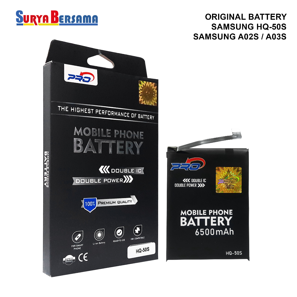 BATERAI PRO BATERAI ORIGINAL SAMSUNG HQ-50S SAMSUNG A02S A03S
