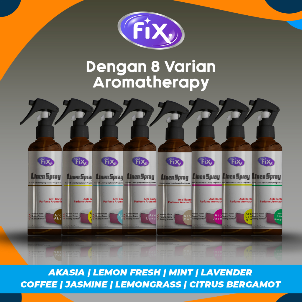 Room and Linen Spray Anti Tungau dan Bakterial dengan Bahan Alami by FIX