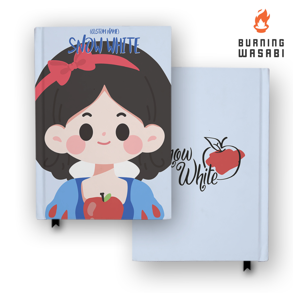 

Buku Catatan Notebook Snow White 6 Custom Nama Agenda Jurnal Diary Hardcover A5 A6 B5