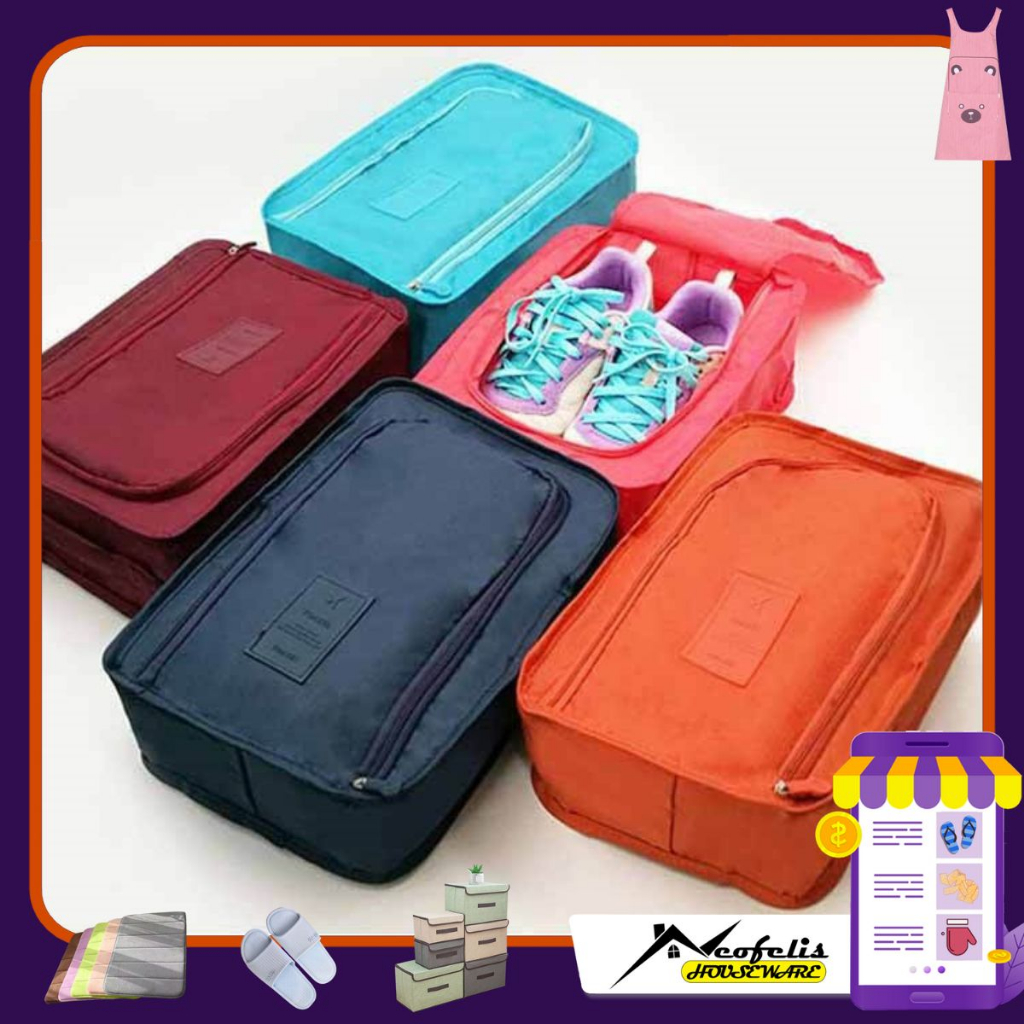 Shoes Pouch Travel / Tempat Tas Penyimpanan Sepatu Lipat PR0299