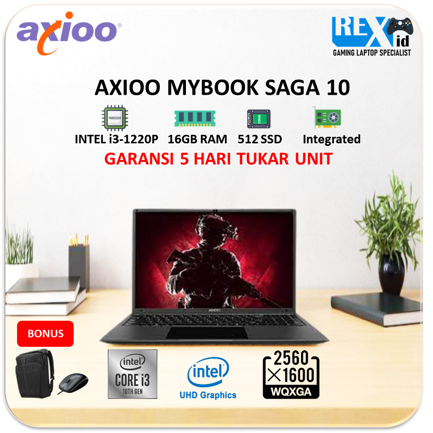 AXIOO MYBOOK SAGA 10 (i3 1220p 16gb 512ssd 16.0inch Wqxga 2.5K)