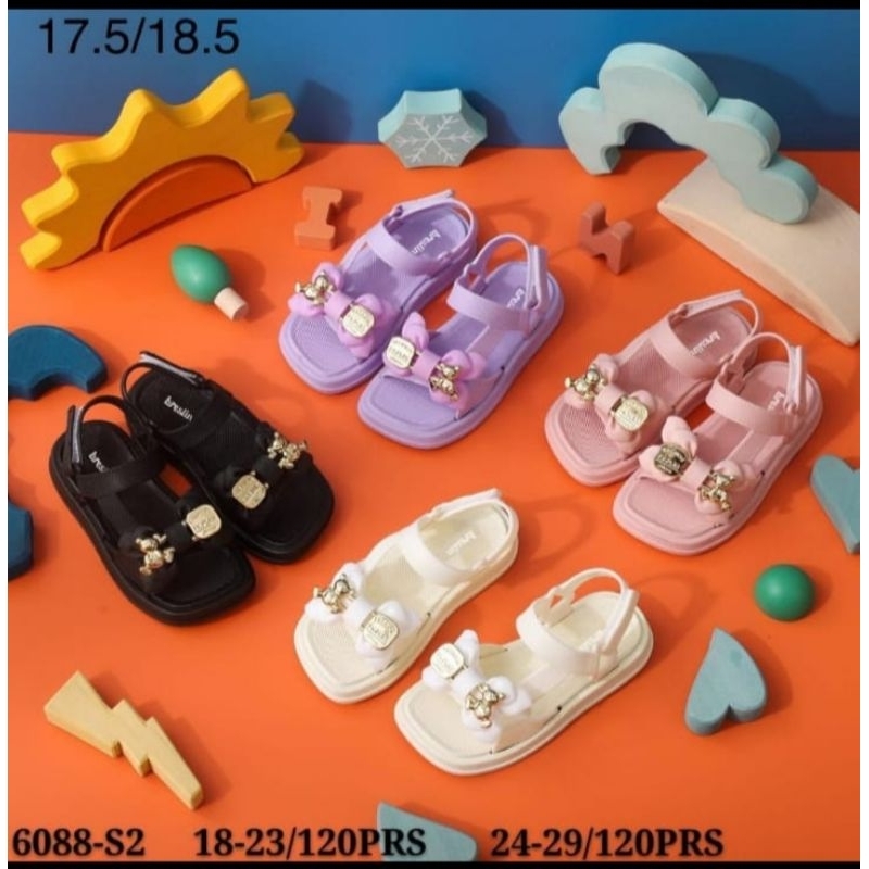 SANDAL SEPATU ANAK PEREMPUAN KARET IMPORT NEXAS BRS 6088 18-23 / 24-29