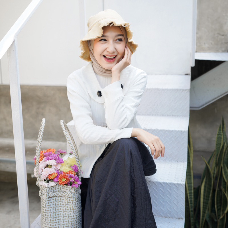 NEY BLOUSE BY BOONAA | KOREAN BLOUSE | BLOUSE WANITA