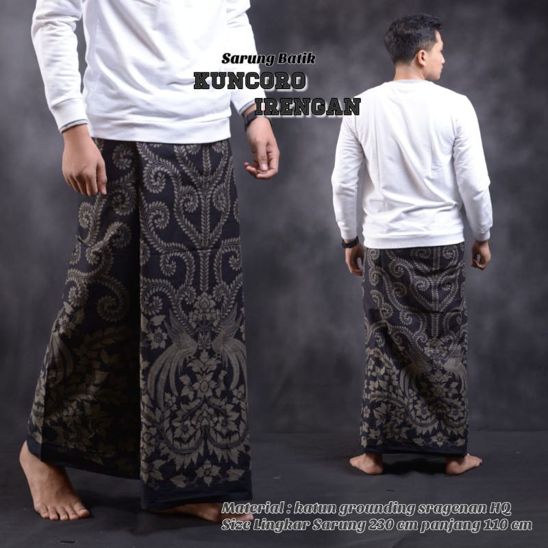 Sarung batik KUNCORO IRENGAN bahan katun halus