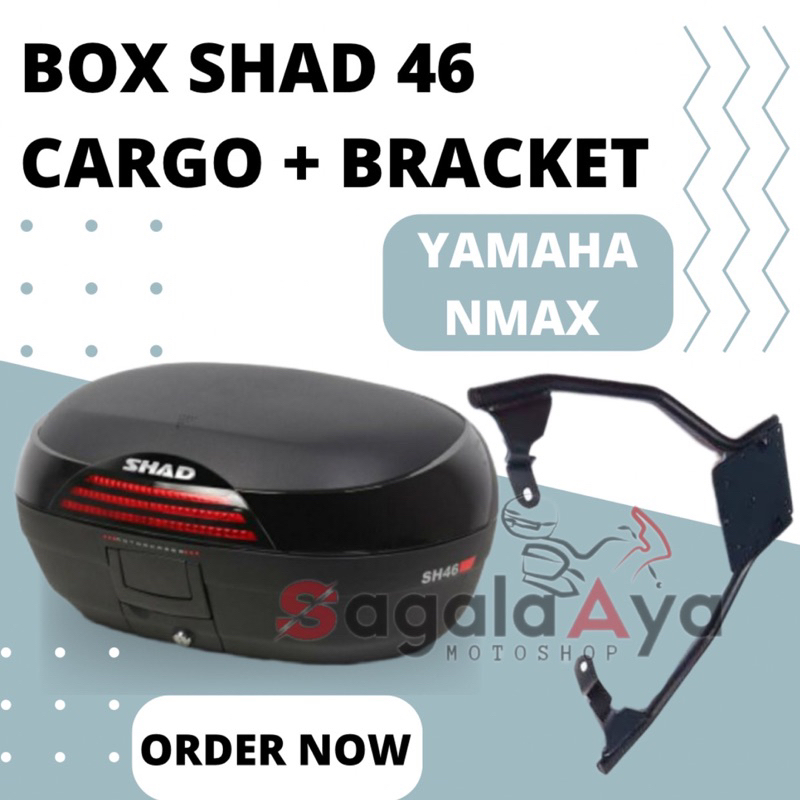 Promo Paket Box SHAD 46 SH 46 dan Bracket SHAD YAMAHA NMAX