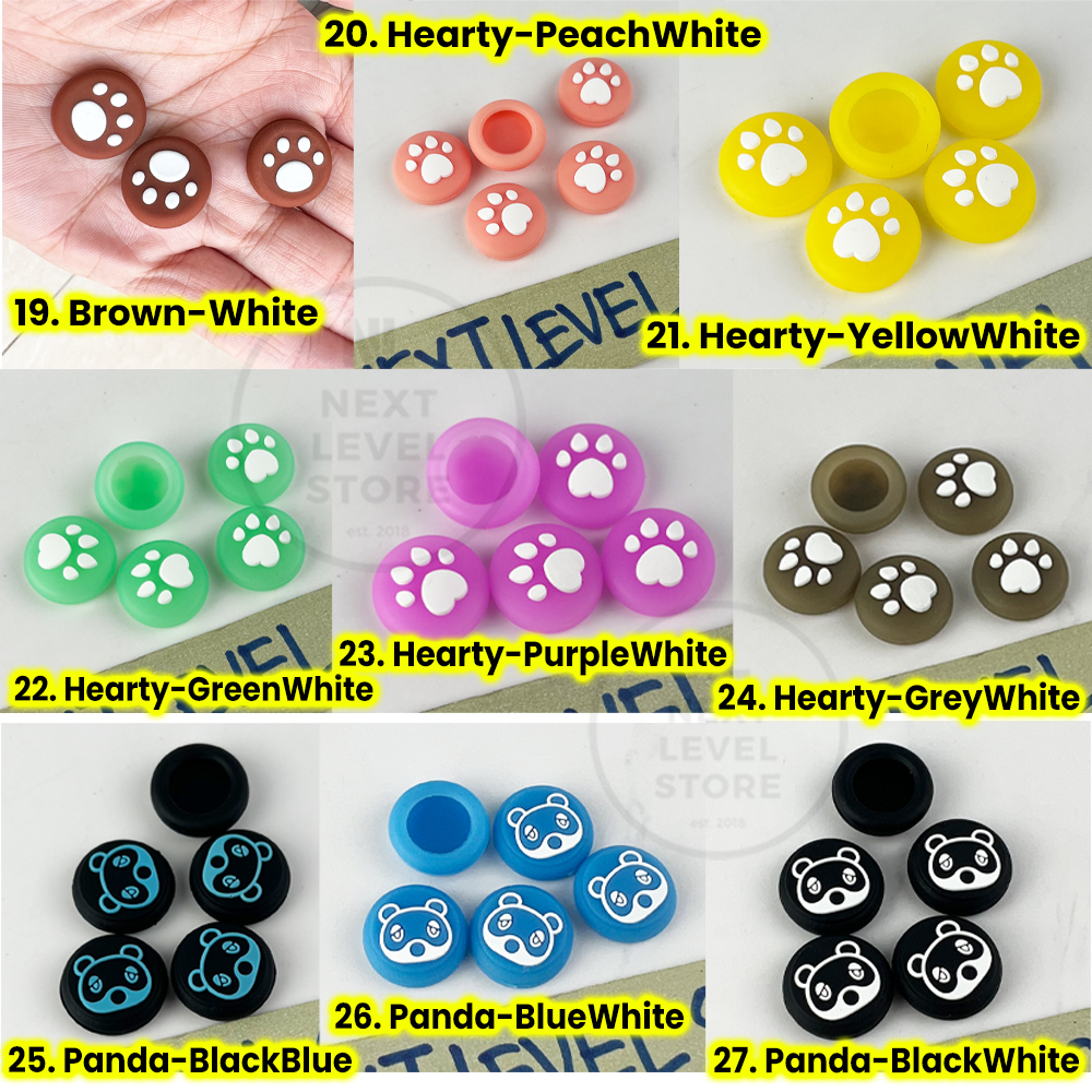 Analog Cap Thumb Grip Cover Caps Silikon Silicone Nintendo Switch Joycon Joy-Con - 1 pcs - Pilih Model di VARIASI