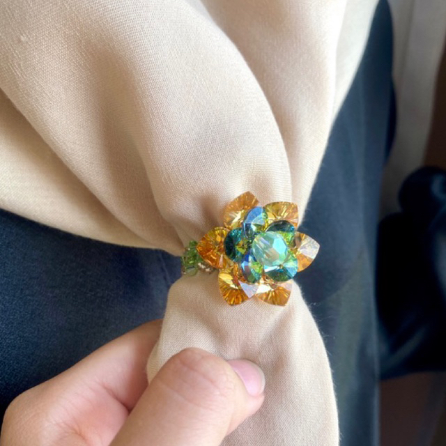Cincin Hijab / Ring Hijab Full Swarovski