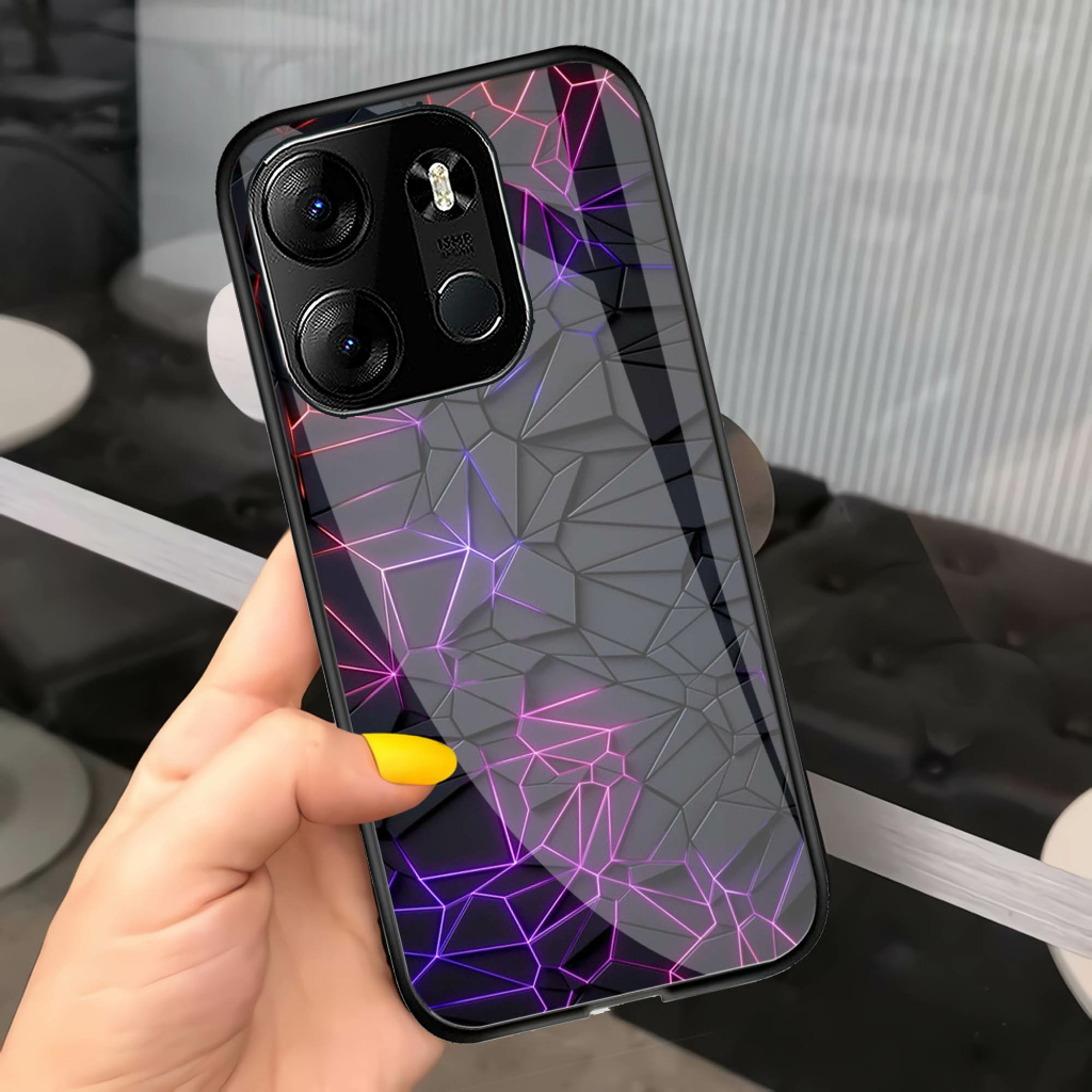 (GC 15) Softcase Kaca Tecno Spark GO 2023 - Kesing hp Tecno Spark GO 2023 - Case Cantik Tecno Spark 