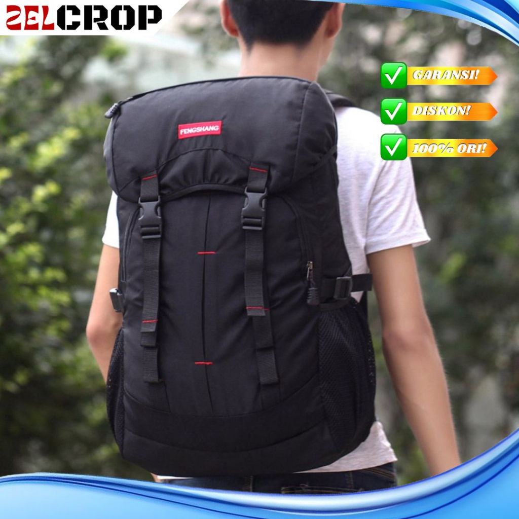 Tas Gunung Pria Backpack Ransel Jumbo Travel Besar Carrier Outdoor Hiking Camping Adventure Pendaki 