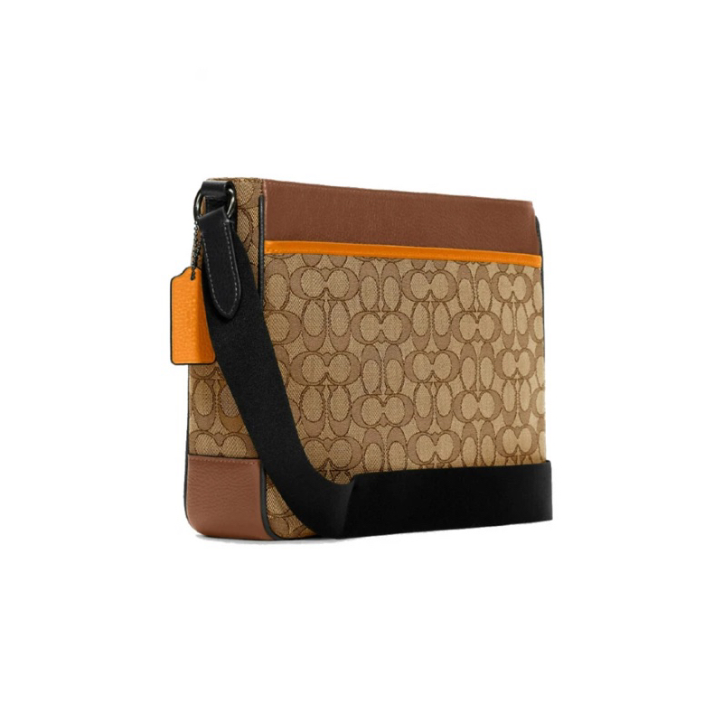 Coach Thompson Crossbody In Signature Jacquard With Varsity Stripe (C 5291)