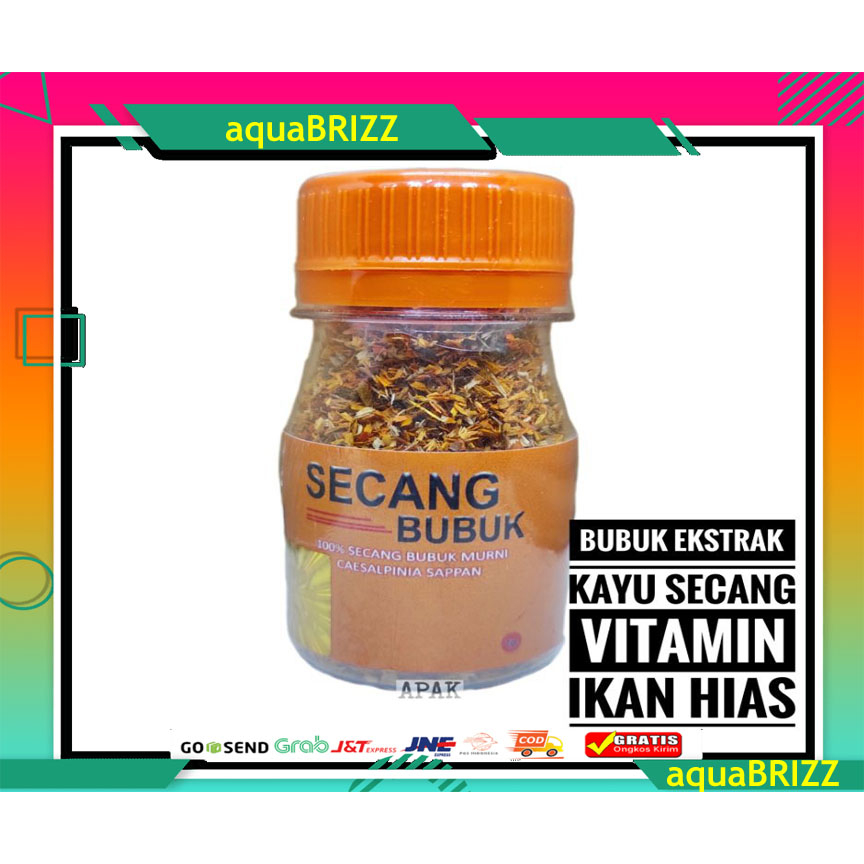 Bubuk Ekstrak Kayu Secang Vitamin Obat Ikan Hias Cupang