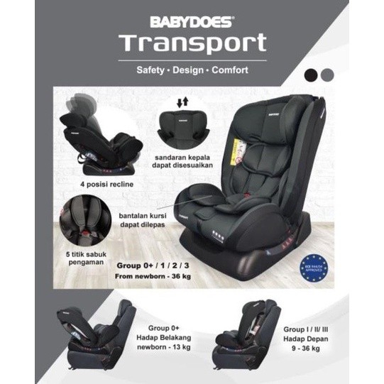 Carseat Babydoes CH 8705 CH8705 Transport / Kursi Mobil Anak