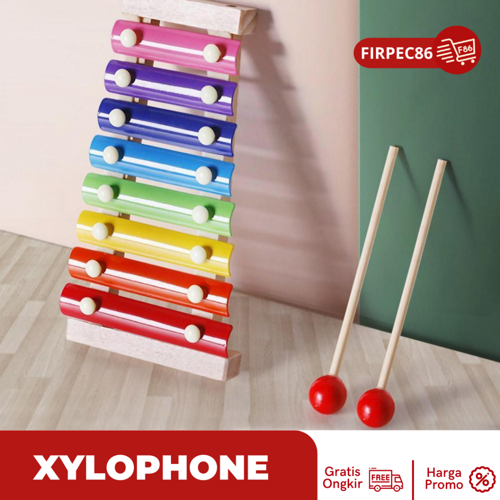 Mainan Edukasi Xylophone Alat Musik Ketukan Kayu / Mainan Kolintang / Xylophone Kayu Mainan Edukasi Anak