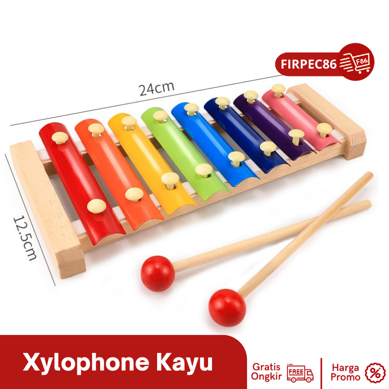 Mainan Edukasi Xylophone Alat Musik Ketukan Kayu / Mainan Kolintang / Xylophone Kayu Mainan Edukasi Anak