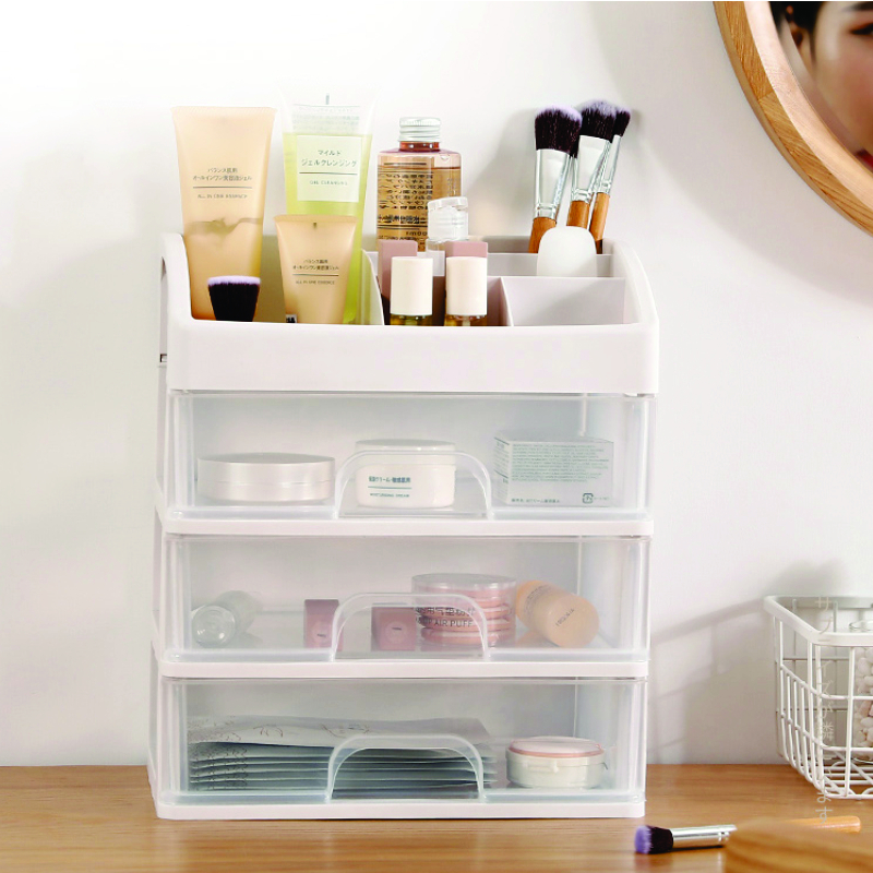 Rak Kosmetik Laci 3 Susun Rak Tempat Kosmetik Serbaguna Rak Makeup Organizer