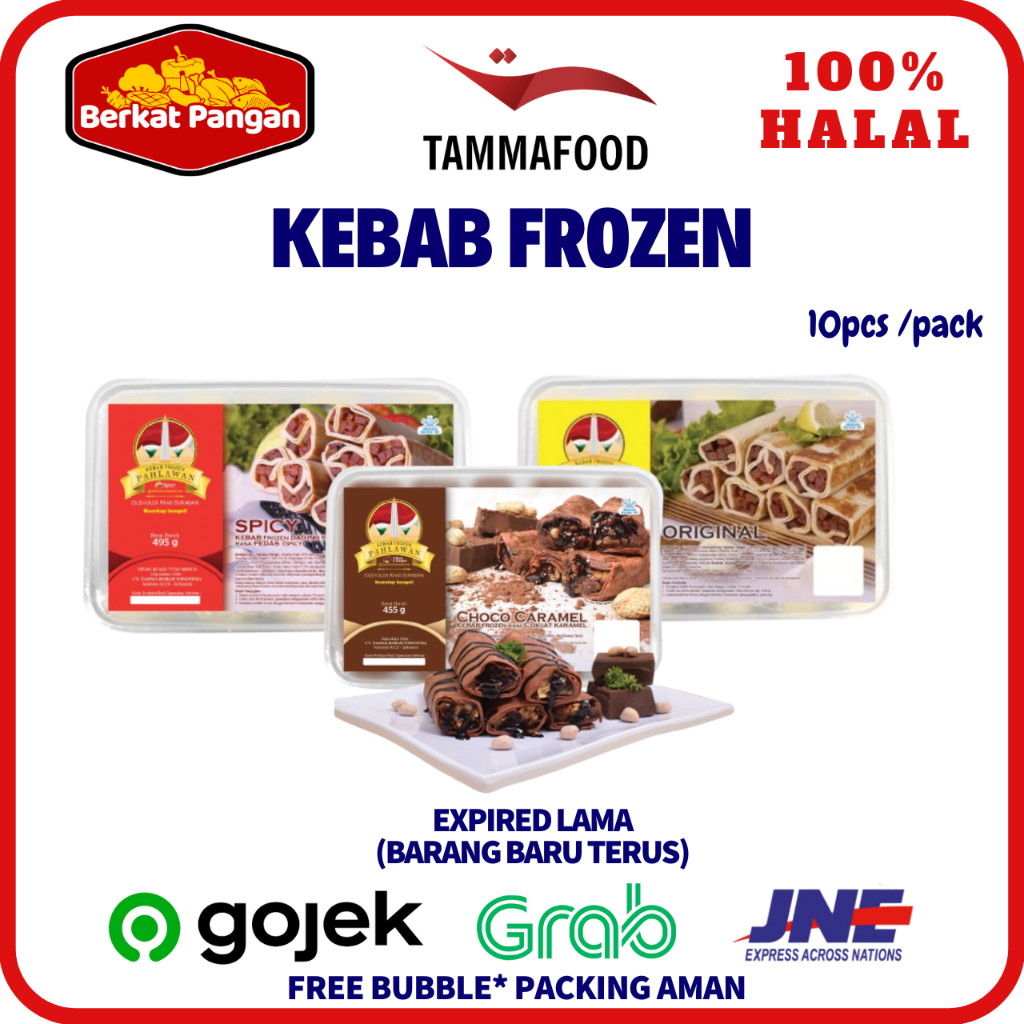 Tamma Kebab Frozen Pahlawan Kebab Beku Isi 10 pcs