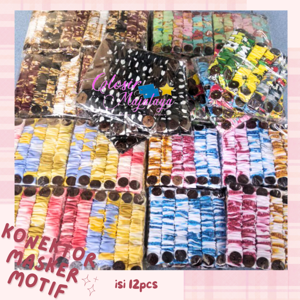 Tali masker kancing / konektor masker kancing batok