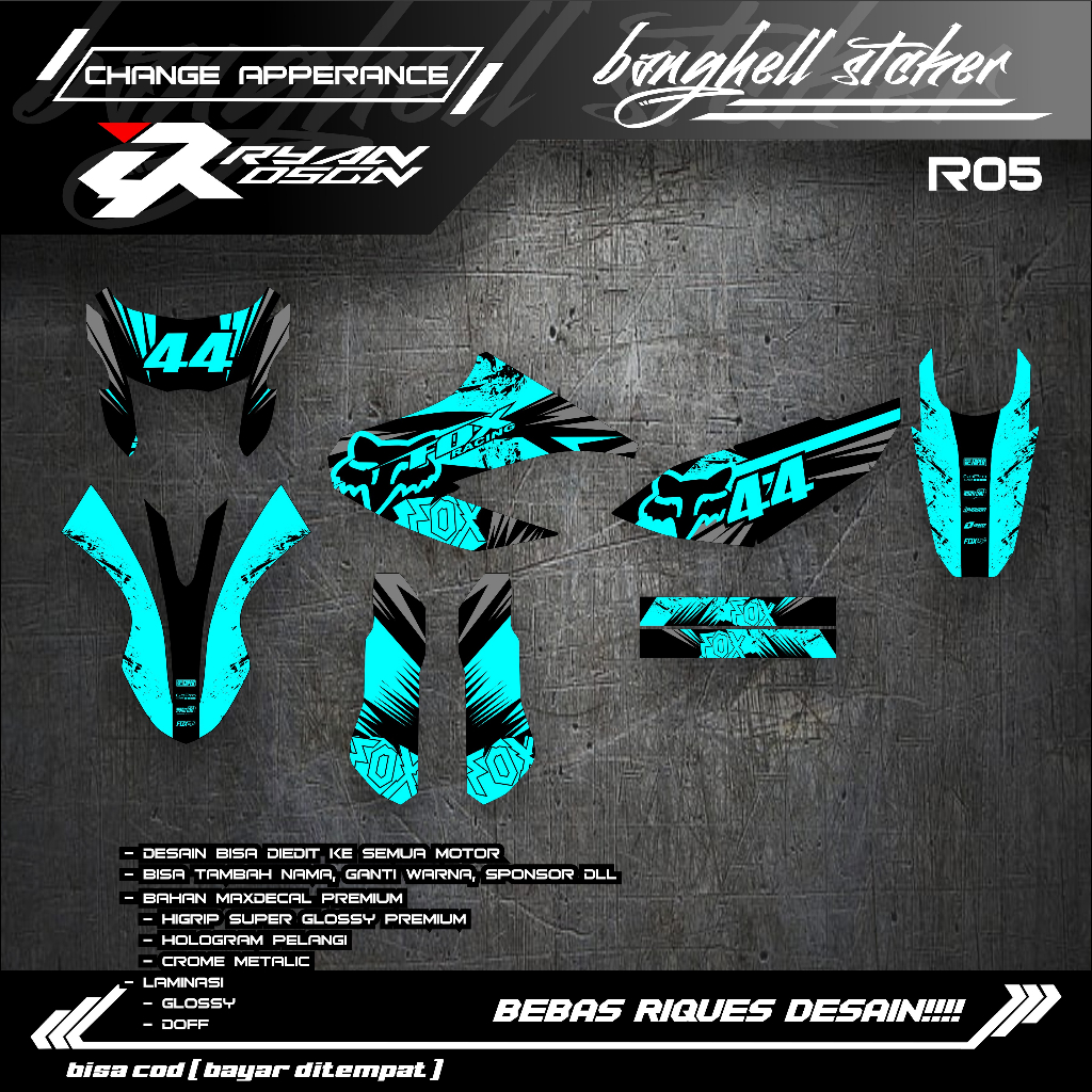 ecal WR 155 Full Body Bebas Custom variasi decal WR155 terbaru keren