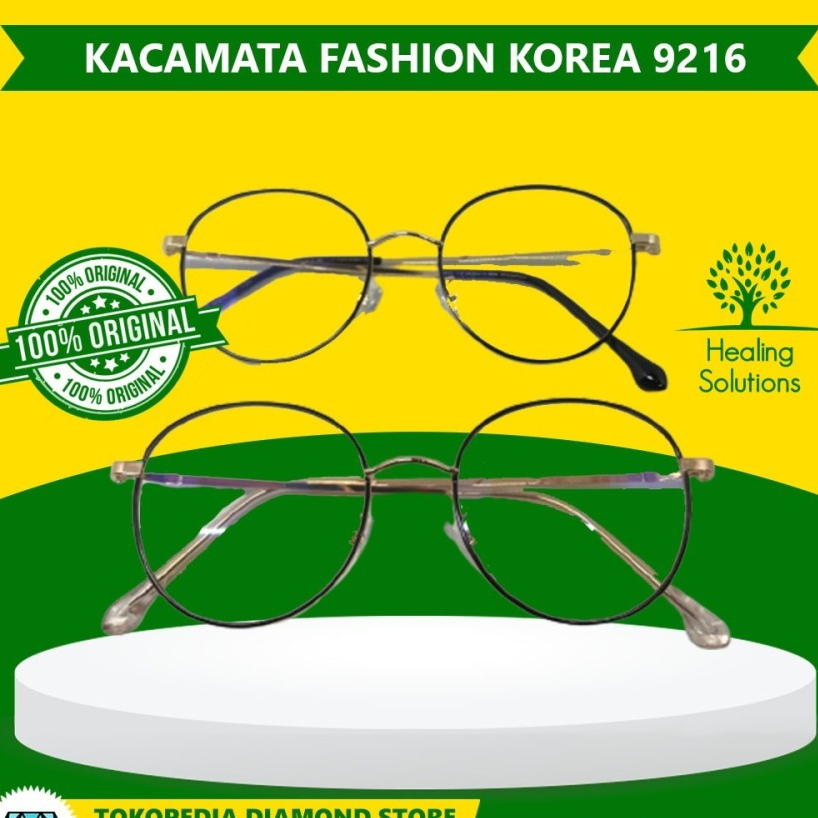 Kacamata BETONE Korea Fashion Lentur Pria Wanita 9216 - Black Gold
