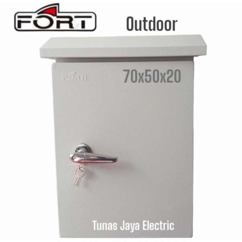 Box Panel Metal Model Topi OUTDOOR 70x50x20 IP55 FORT (PREMIUM)