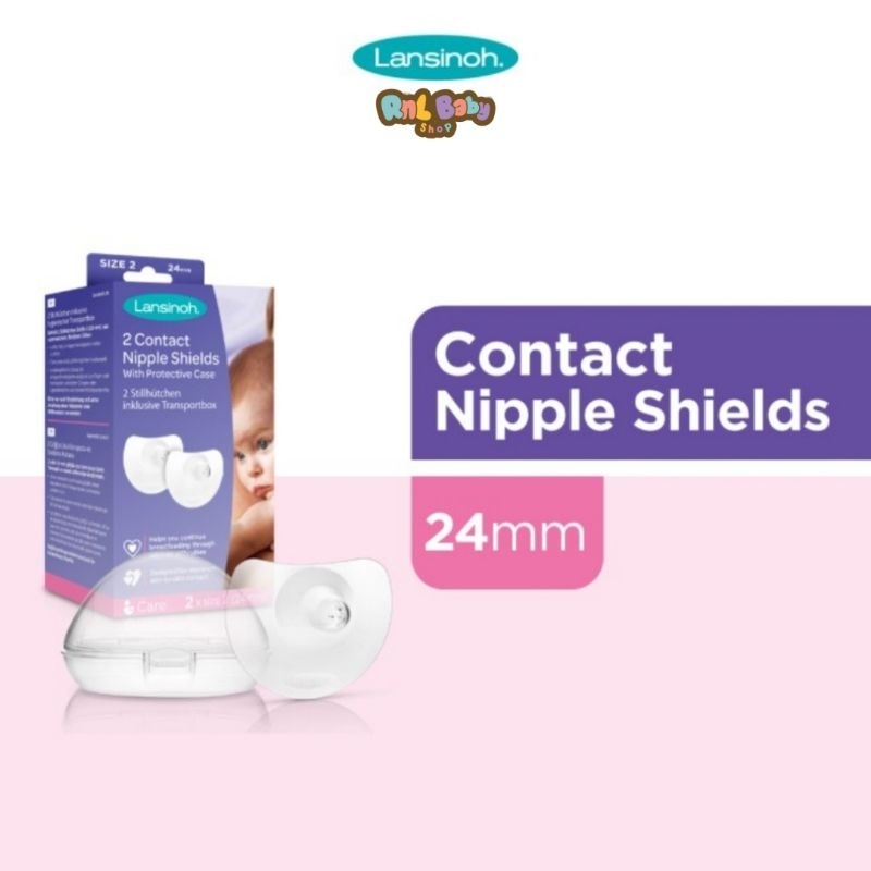 Lansinoh Contact Nipple Shield 20 mm &amp; 24 mm - Pelindung Puting