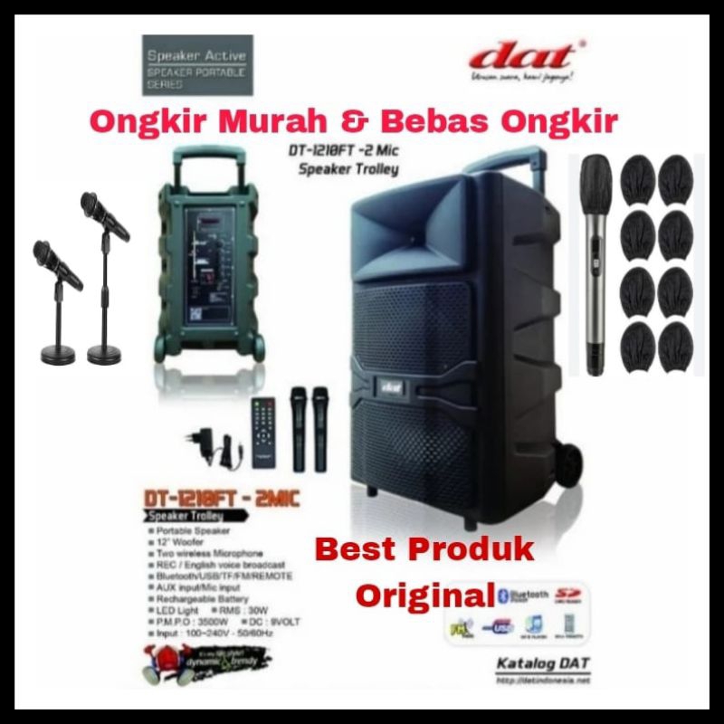 Speaker Portabel Wireless Dat 1210FT Original 12 Inch
