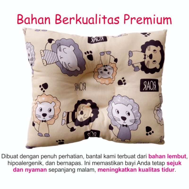 Bantal Peyang Bayi Baru Lahir Empuk Karakter