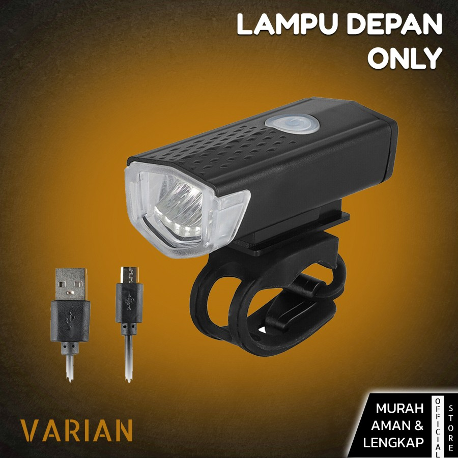 lampu depan sepeda bisa di charger LED