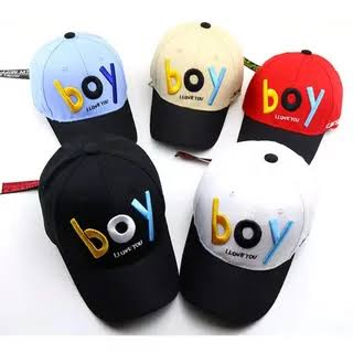 Topi Anak Karakter BOY Usia 2-10 tahun