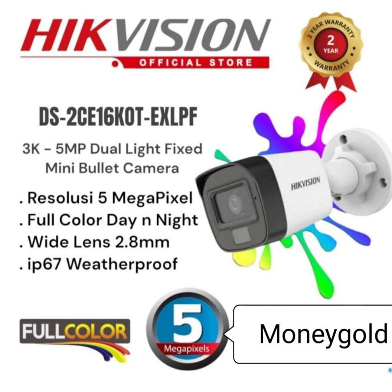 CCTV HIKVISION 5MP COLORVU AUDIO