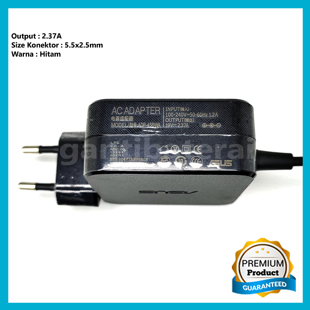 ORI Adaptor Charger Asus X505 X505Z X505ZA 19v 2.37A 5.5x2.5mm