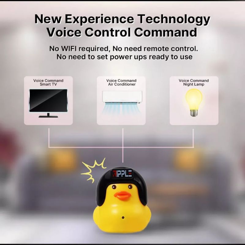 Ripple bebek pinter R1 USB Smart Al Remote TV AC Night Lamp