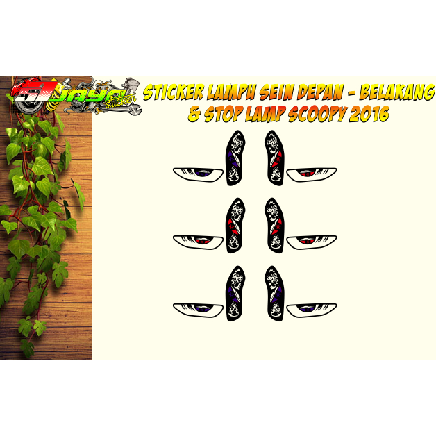 Sticker Stiker Lampu Sein & Stop Lamp Scoopy 2016 / Scoopy 2016