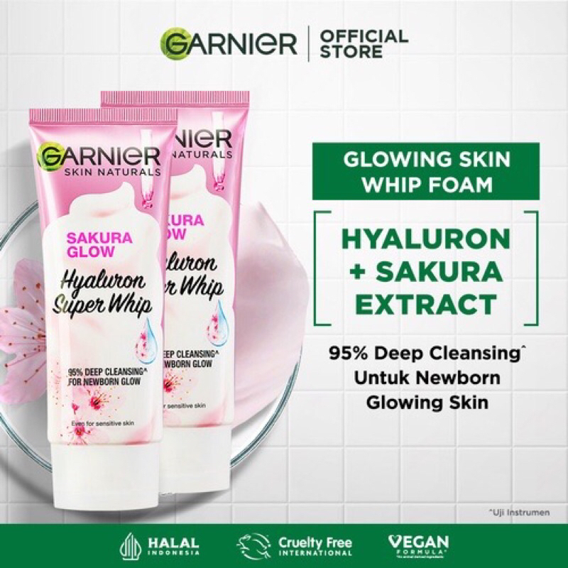 Garnier Skin Naturals Sakura Glow Hyaluron Super Whip