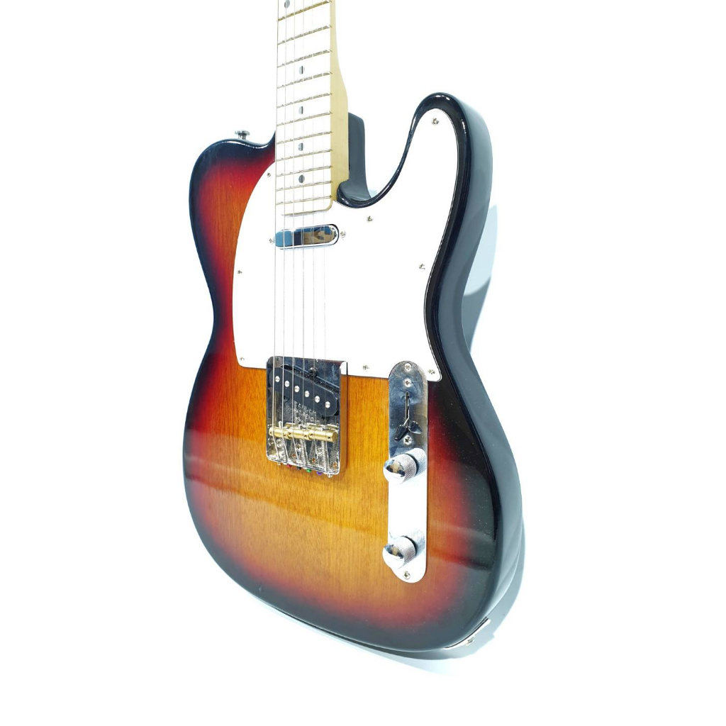 Gitar Elektrik Merk Fender Model TeleCaster Sunburst Bonus Tas dan Kabel Jack Listrik Murah Jakarta Tele Caster