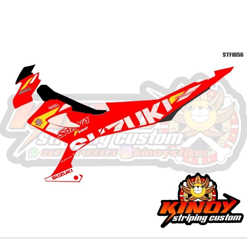 STICKER STRIPING SATRIA FU 2014 FACELIFT FL CUSTOM DESAIN SUKA SUKA