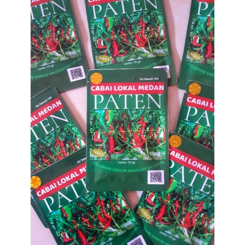 Bibit Cabe Paten Lokal Medan | Bibit biji Cabai isi 10 gram _+1800