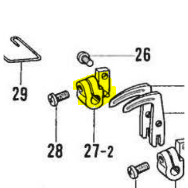 Looper Holder S06314001 /  S06315001 Ori Taiwan Mesin Jahit Make Up YX-926 / B-926