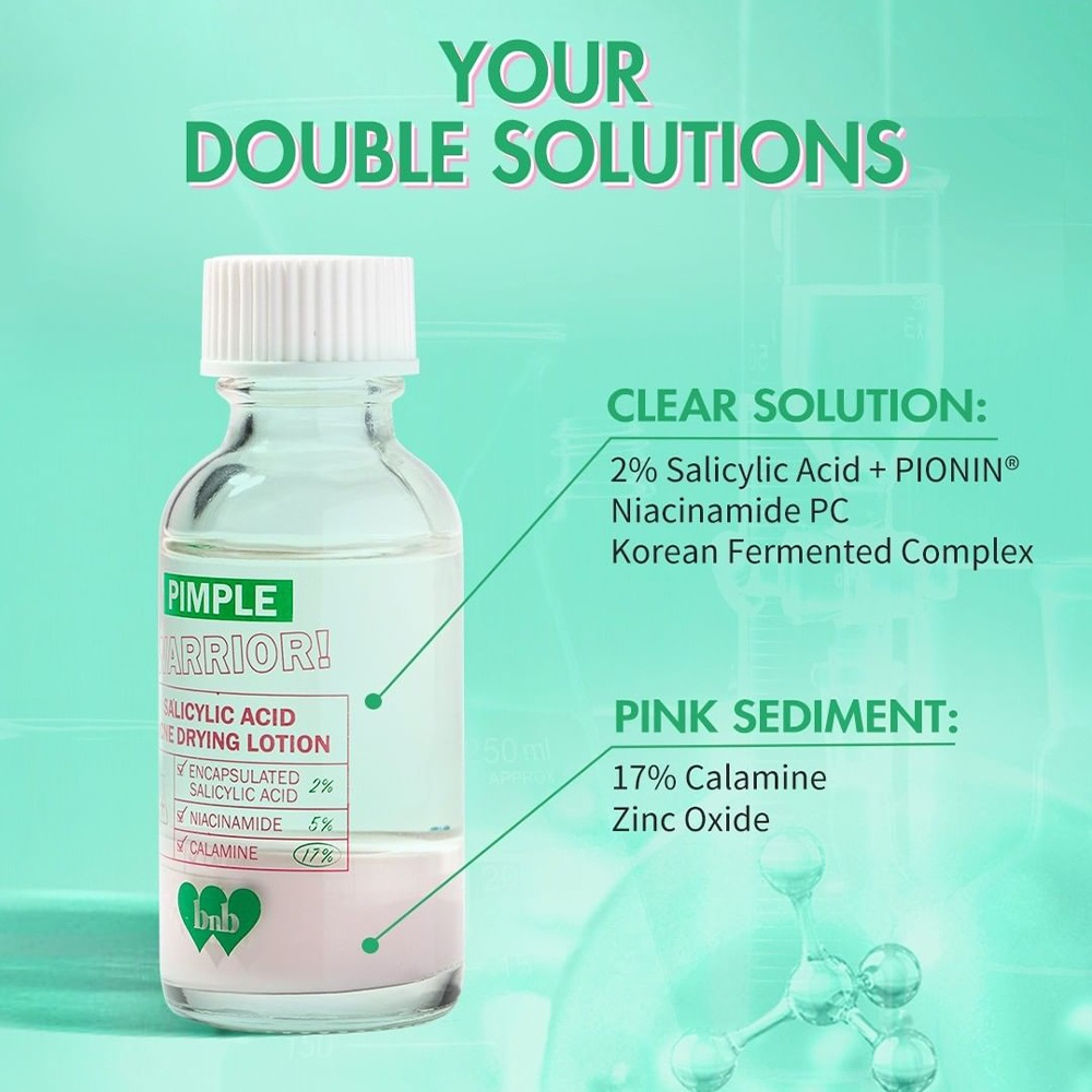 ❣️Rakkistore99❣️ BNB barenbliss Pimple Warrior! Salicylic Acid Acne Drying Lotion 15g - Acne Spot Treatment Care