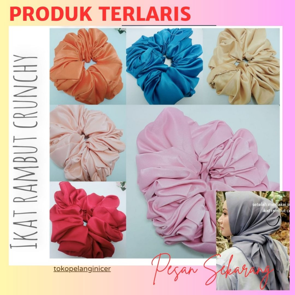 SCRUNCHIE INNER KUNCIR HIJAB JILBAB - IKAT RAMBUT KUCIR BESAR - IKAT RAMBUT CEPOL TEBAL