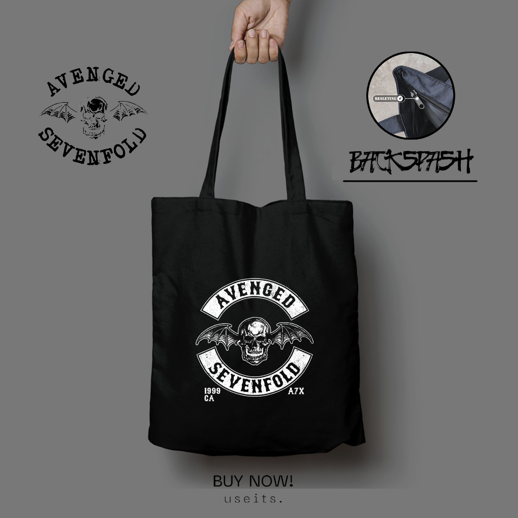 Totebag Tas Band Avenged Sevenfold A7x Custom Pria Wanita - AVENGED SEVENFOLD A7X THD