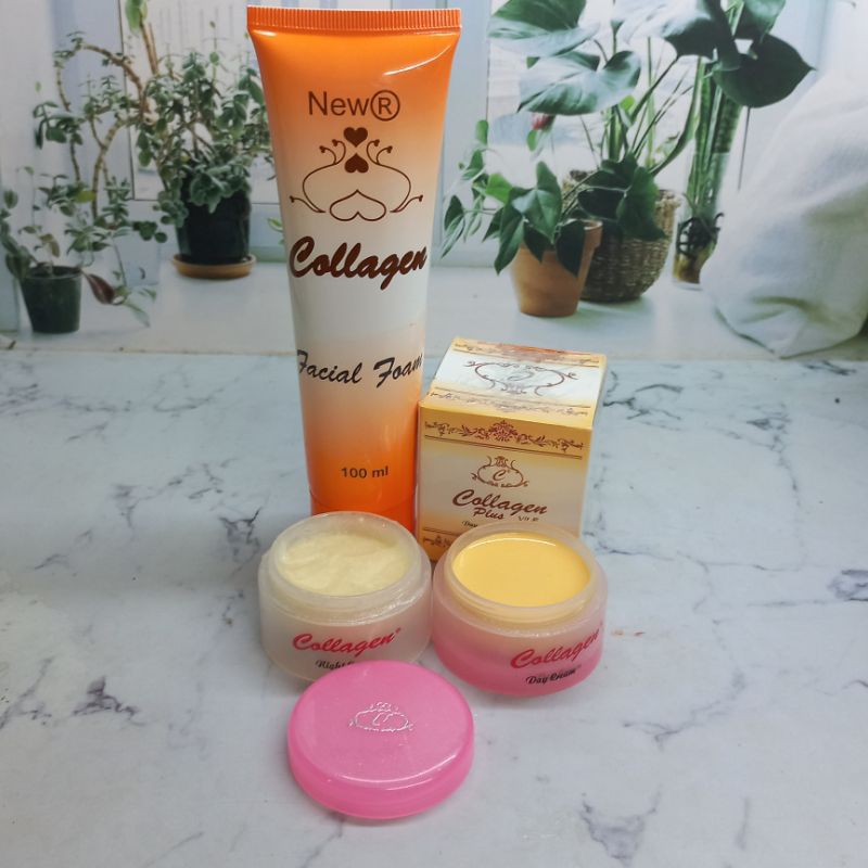 coll 3in1 Facial Foam + Cream Collagen susun import