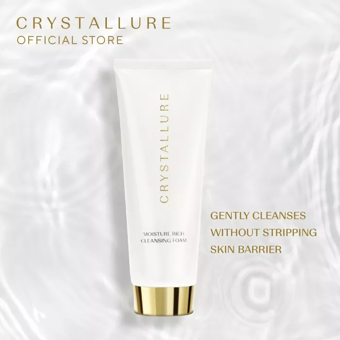 Wardah Crystallure Moisture Rich Cleansing Foam 100ml | Pembersih Wajah