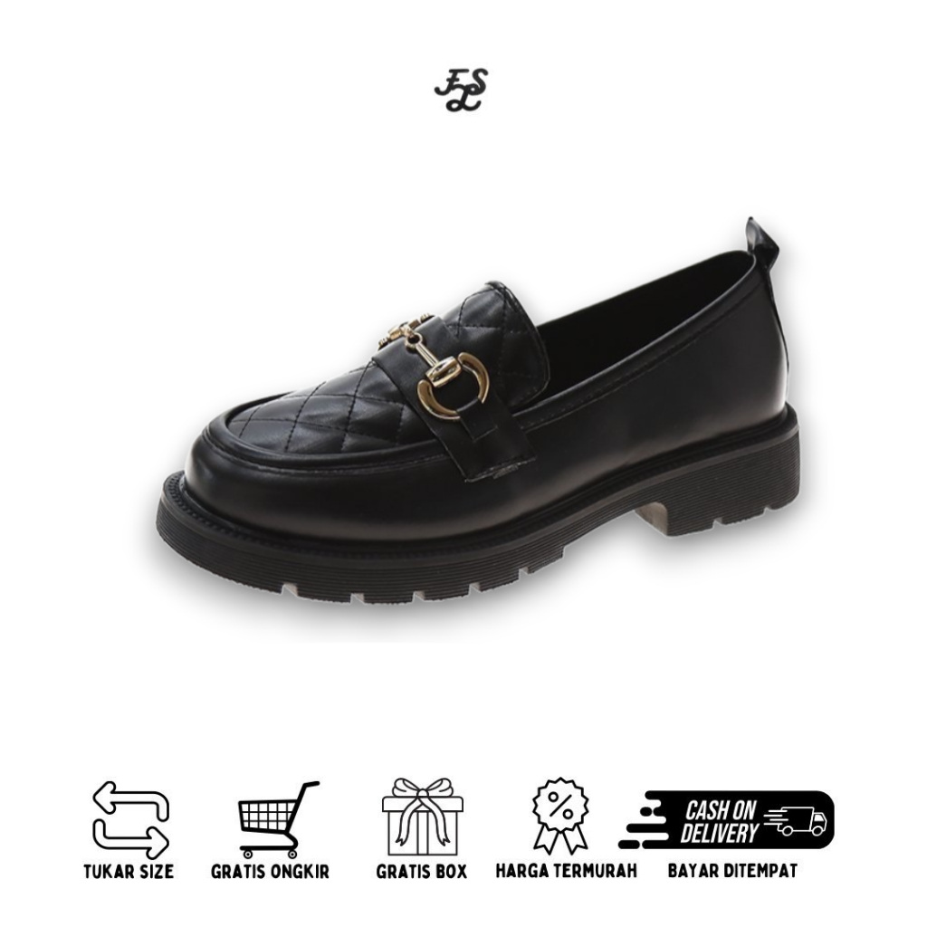 LUMMYSHOP SEPATU WANITA CASEY LOAFERS IMPORT 2 WARNA