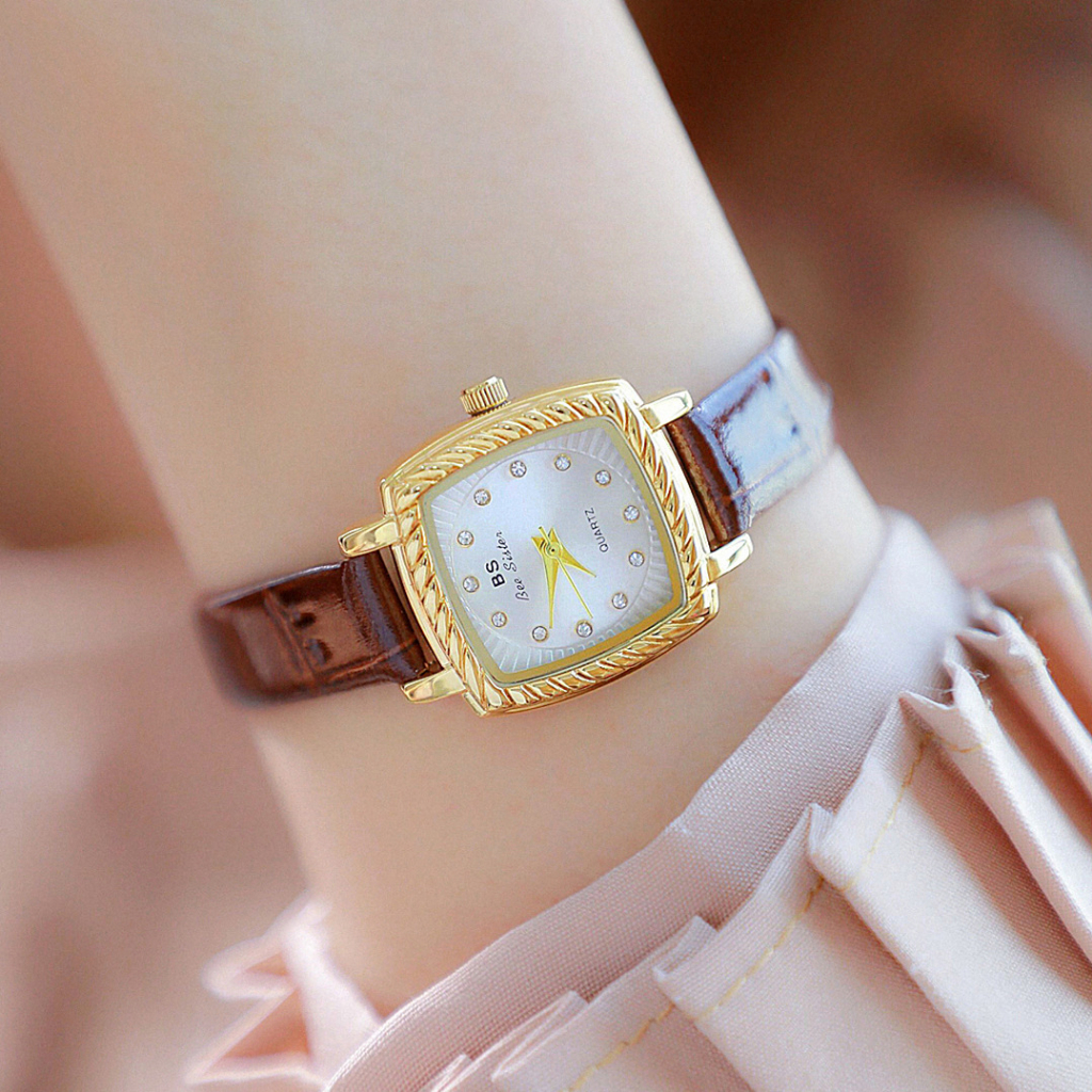 Jam tangan wanita BeeSister BS ANTIQUE kulit asli termurah bagus trend 2023
