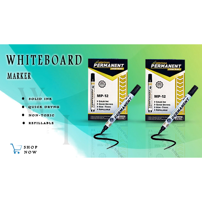

Spidol Mountana Permanent/Whiteboard Isi 12 Pcs