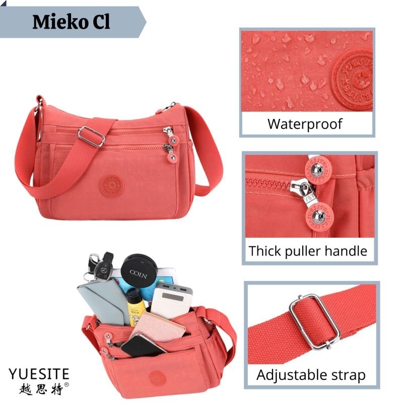 YUESITE MIEKO TAS SELEMPANG WANITA POLOS SLINGBAG IMPORT CROSSBOY BAG