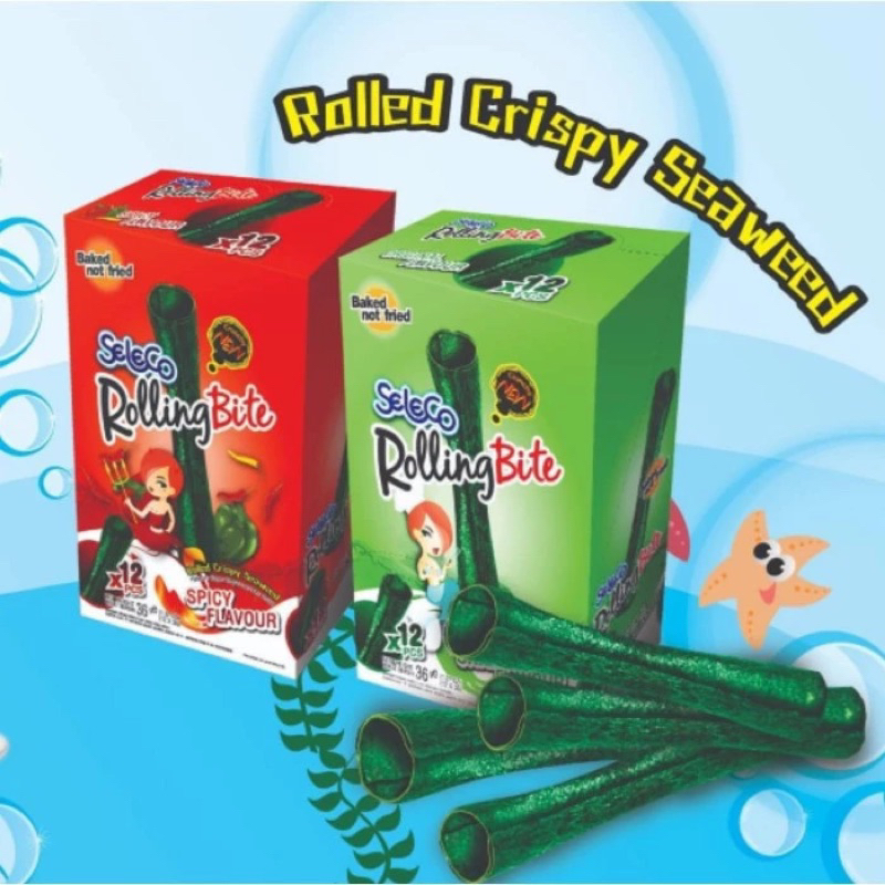 

Seleco Rolling Bite 42g Snack Rumput Laut Thailand