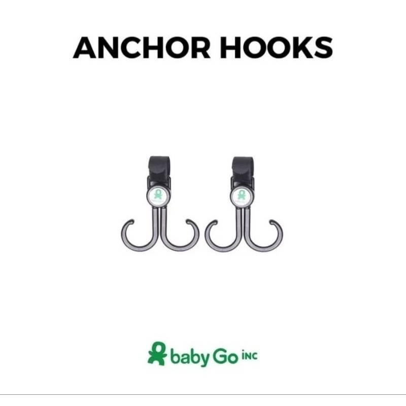 Baby Go INC Biggie Anchor Jumbo Stoller Hooks - Babygo INC Gantungan Stoler Hook - Gantungan Barang Kereta bayi