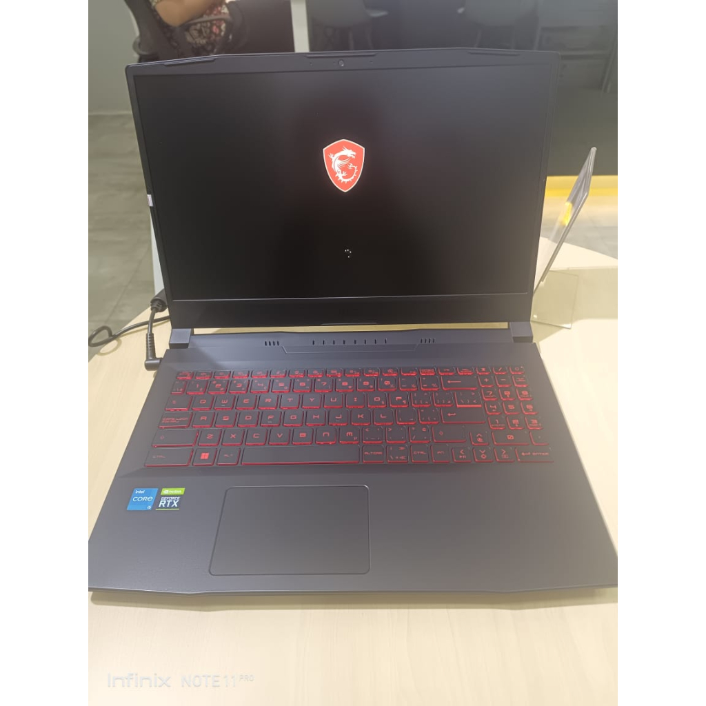 LAPTOP GAMING BARU MSI KATANA GF66  INTEL I5 11400H 32GB 1TB RTX3060-6GB 15.6FHD 144HZ BACKLITE WINDOWS 11 HOME BLACK ORIGINAL